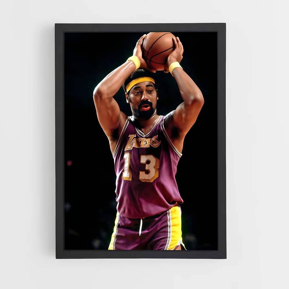 Poster Wilt chamberlain – affiche Basketball (vue 2)